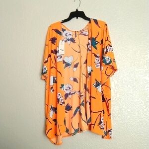 NWT maaji women's orange floral kimono sz OS